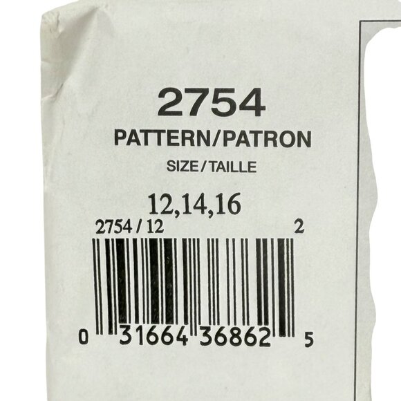 Vogue Couture Vtg Inspired #2754 Dress Sewing Pattern Sizes 12-14-16 New Uncut! - Picture 4 of 7